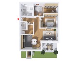 Grundriss EG 1 (Abb. ähnlich) - 3 Zimmer Erdgeschoßwohnung zum Kaufen in Hildesheim
