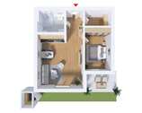 Grundriss EG 2 (Abb. ähnlich) - 2 Zimmer Erdgeschoßwohnung zum Kaufen in Hildesheim