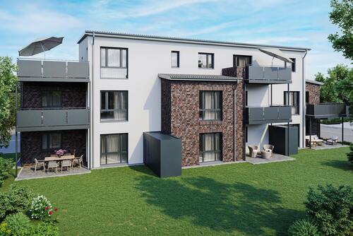 Gartenansicht - 2 Zimmer Erdgeschoßwohnung zum Kaufen in Hildesheim