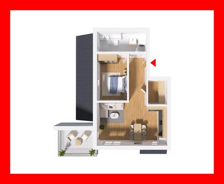 Grundriss DG 8 (Abb. ähnl.) - Exklusives Wohnen am 'Kuhrmeyer Hof'