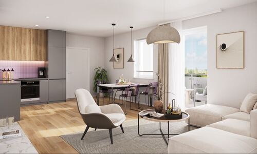 Wohnen und Kochen (Abb. ähnl.) - 3 Zimmer Etagenwohnung zum Kaufen in Lamspringe