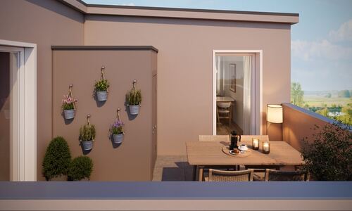 Dachterrasse (Abb. ähnl.) - 3 Zimmer Einfamilienhaus in Lamspringe