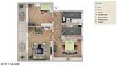 Wohnungsgrundriss - 