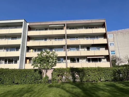 Sonnenseite des Wohnhauses - 3 Zimmer Etagenwohnung in Hildesheim