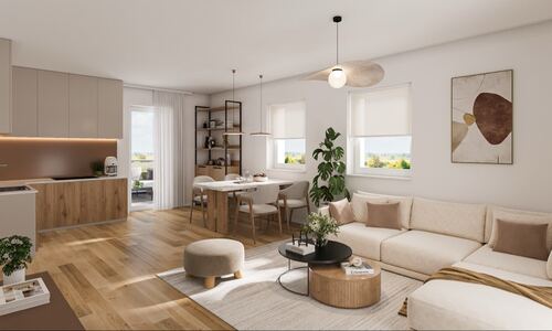 Wohnen und Kochen (Abb. ähnl.) - 3 Zimmer Dachgeschoßwohnung zum Kaufen in Lamspringe