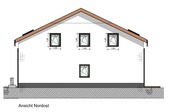 Ansicht Nordost - Planung Variante 1 - 