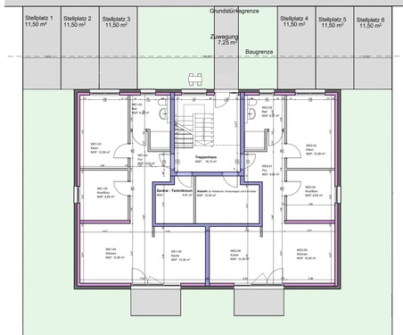 Erdgeschoss - Planung Variante 1 - 