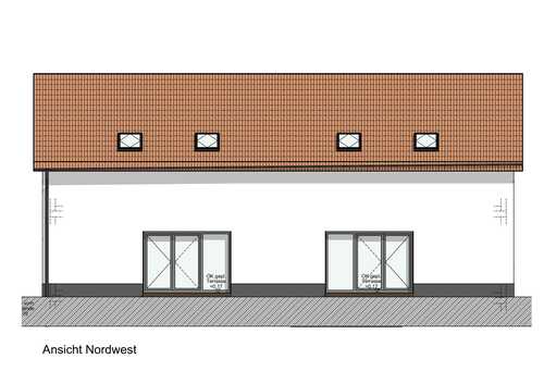 Ansicht Nordwest - Planung Variante 1 - 