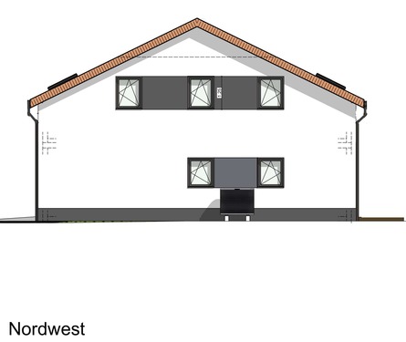 Ansicht Nordwest - Planung Variante 2 - 