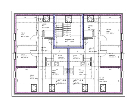 1. Obergeschoss - Planung Variante 1 - 