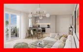 Visualisierung Wohn- & Esszimmer - Exklusive Neubauwohnungen - 357.000,00 EUR Kaufpreis, ca.  94,85 m² Wohnfläche