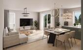 Visualisierung Wohn- & Esszimmer - 3 Zimmer Etagenwohnung zum Kaufen in Diekholzen