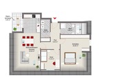 Wohnungsgrundriss - 3 Zimmer Dachgeschoßwohnung zum Kaufen in Sarstedt
