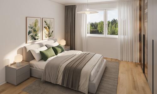 Visualisierung Schlafzimmer (OG) - 5 Zimmer Doppelhaushälfte zum Kaufen in Diekholzen