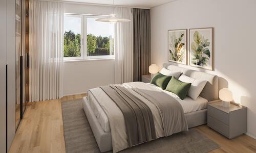 Visualisierung Schlafzimmer (OG) - 5 Zimmer Doppelhaushälfte in Diekholzen