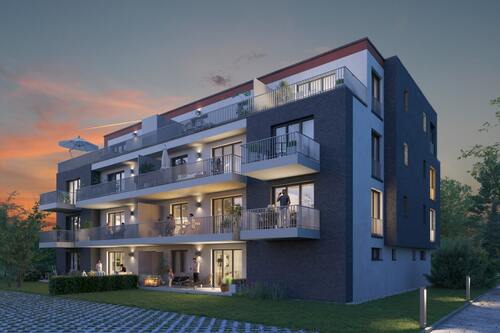 Abendvisualisierung - Etagenwohnung mit 98,00 m&sup2; in Sarstedt zum Kaufen