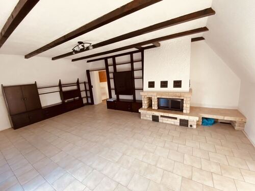 Wohnzimmer OG mit Kamin - 