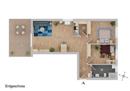 Wohnung 10 - 3 Zimmer Erdgeschoßwohnung zum Kaufen in Hildesheim