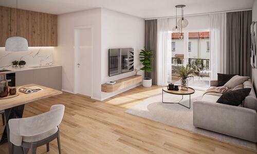 Visualisierung Wohnen & Kochen - 