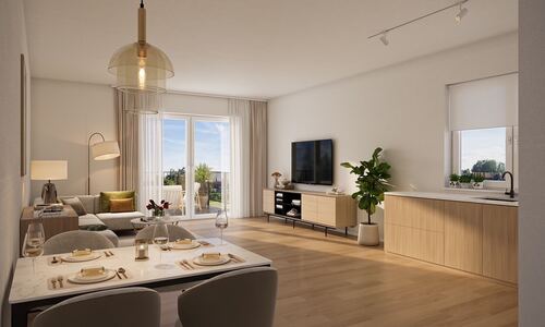 Visualisierung Wohnen / Kochen - 
