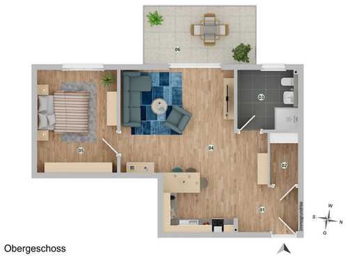 Wohnung 5 - 2 Zimmer Etagenwohnung zum Kaufen in Hildesheim
