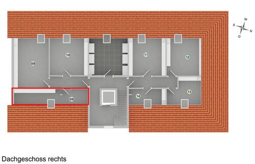 Nutzfläche im Dachgeschoss - Erdgeschoßwohnung mit 106,33 m&sup2; in Hildesheim zum Kaufen
