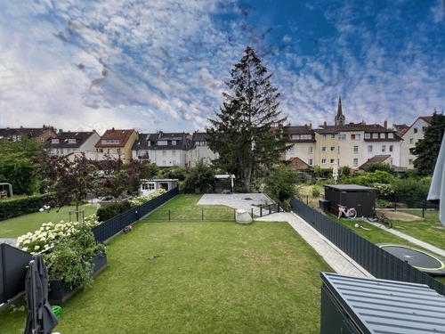 Blick ins Grüne vom Balkon - 