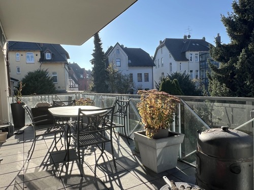 Teilansicht des Balkons - 