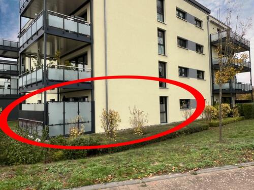 überdachte Terrrasse - 3 Zimmer Erdgeschoßwohnung in Hildesheim