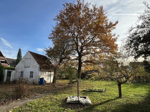 Garten mit kleinem Stallgebäude - 