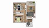 Wohnungsgrundriss - 