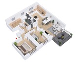 Wohnungsgrundriss - Etagenwohnung mit 93,78 m² in Sarstedt zum Kaufen