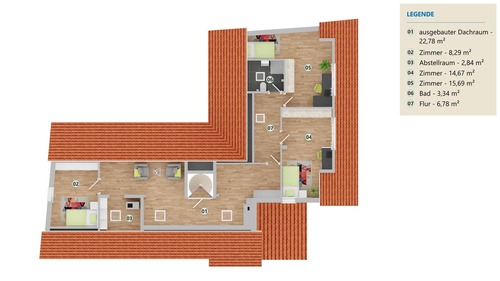 Dachgeschoss - 
