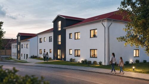 Visualisierung Außenansicht - Erdgeschoßwohnung mit 96,12 m&sup2; in Hildesheim zum Kaufen