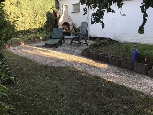 Außenkamin im Garten - 