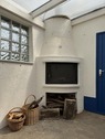 Außenkamin im Wintergarten - 