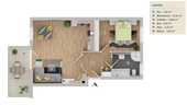 Wohnungsgrundriss - 