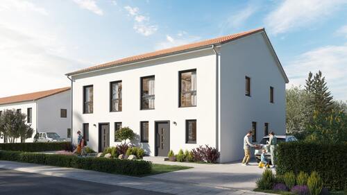 Straßenansicht - Doppelhaushälfte mit 138,00 m² in Sarstedt zum Kaufen