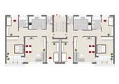 Grundriss beider Wohnungen - Etagenwohnung mit 165,00 m&sup2; in Hildesheim zum Kaufen