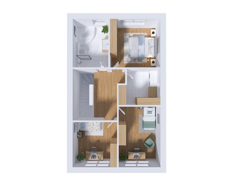 Obergeschoss - Doppelhaushälfte mit 128,32 m² in Diekholzen zum Kaufen