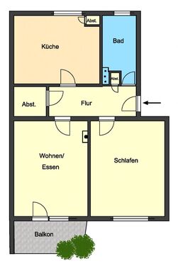 Foto - 2 Zimmer Etagenwohnung in Darmstadt