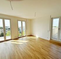 Helligkeit & Eichenholz: Barrierefreie 3-Zimmer-Wohnung mit West-Dachterrasse & Fernblick. - Darmstadt Darmstadt/Vororte
