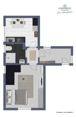 GR UG - Wohnung sucht Single - 395,00&nbsp;EUR Kaltmiete, ca.&nbsp; 24,00&nbsp;m&sup2;&nbsp;Wohnfl&auml;che
