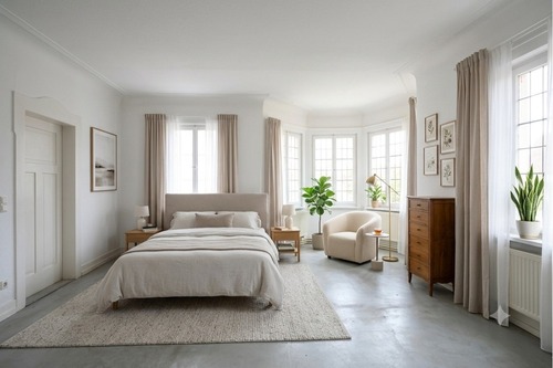Inspiration Erkerzimmer als Schlafzimmer - 