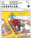 Lageplan aus Baugenehmigung - 
