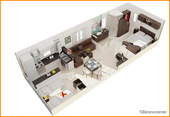 Grundriss 3 D Mobil - 