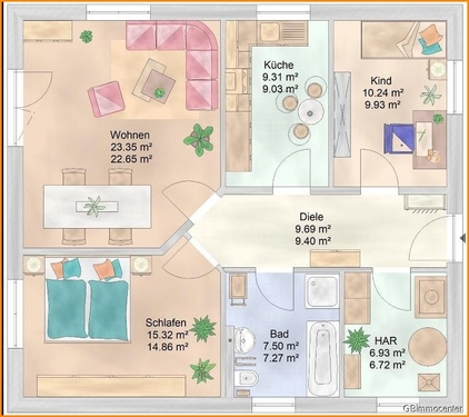 Gru 80 - 3 Zimmer Einfamilienhaus zum Kaufen in Berlin / Blankenburg