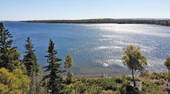 Cape Breton - Bras d`Or Lake - Tolles See-Ufergrun - 