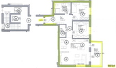 Grundriss WE4 - 3 Zimmer Etagenwohnung in Bad Orb