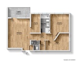 Grundriss - 3 Zimmer Etagenwohnung zum Kaufen in Bad Soden-Salmünster